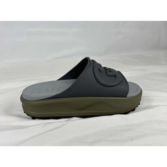 Gucci Interlocking G Slide \'Dark Grey. Khaki\' SZ 6.5 SPB JA-368397 main image 4